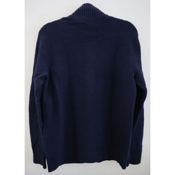 Banana Republic Men's Sz M True Navy Heritage Four Pocket Sweater Jacket - Picture 2 of 7